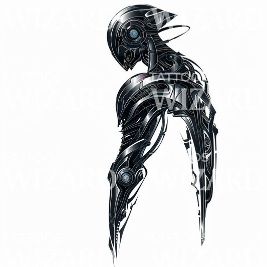 Cyber Warrior Tattoo Design