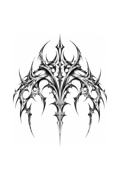 Cybersigilism Shoulder Cap Tattoo Design