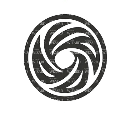 生命循环转变符号纹身创意