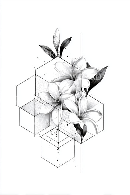 Dunkle Kern Mandala Tattoo Illustration