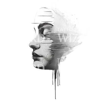 Dark Side of Thoughts Tattoo Design