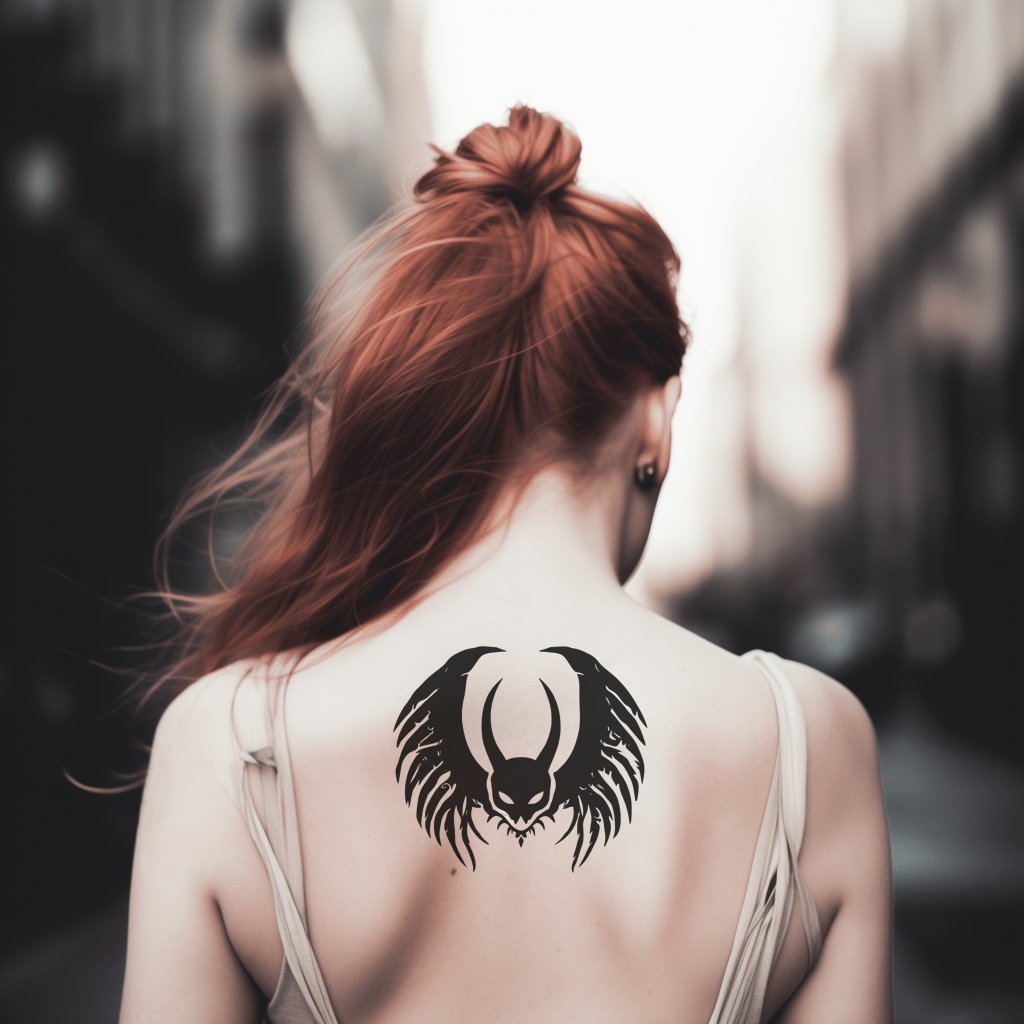 Demonic Dark Wings Tattoo Design