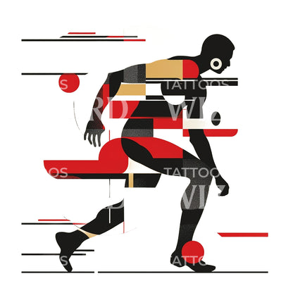 Deconstructed Runner Tattoo Design