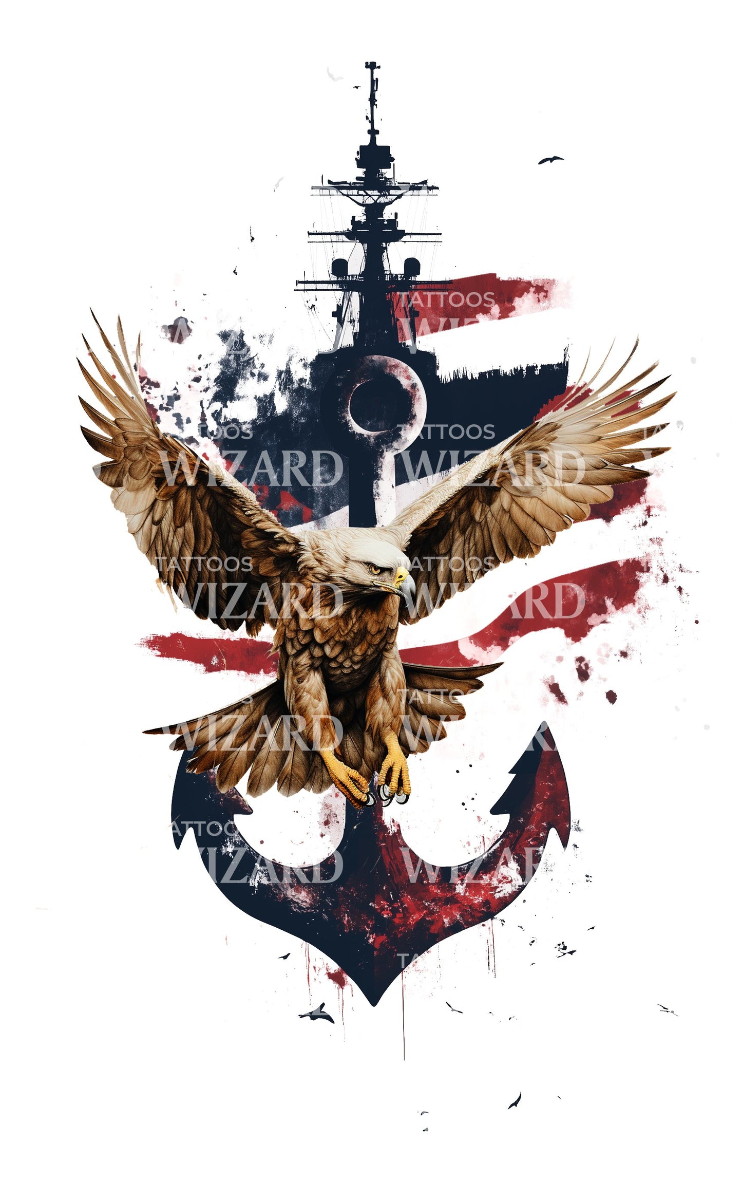 Defending the Nation Tattoo Design