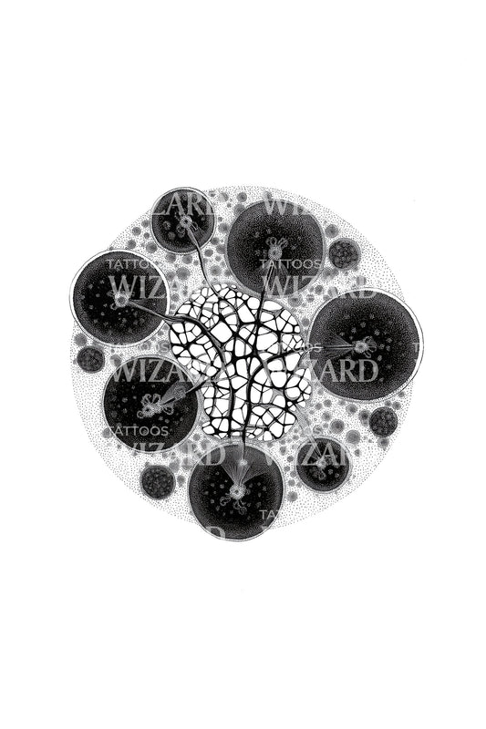 Dendrite Network Tattoo Design