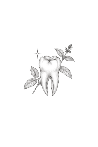 Dentist Molar and Mint Tattoo Idea