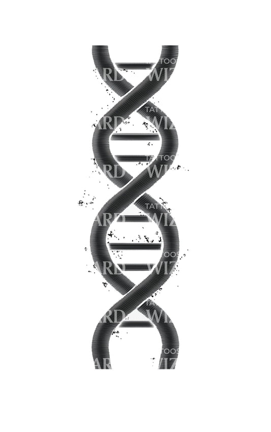 Deoxyribonucleic Acid Polymer Tattoo Design