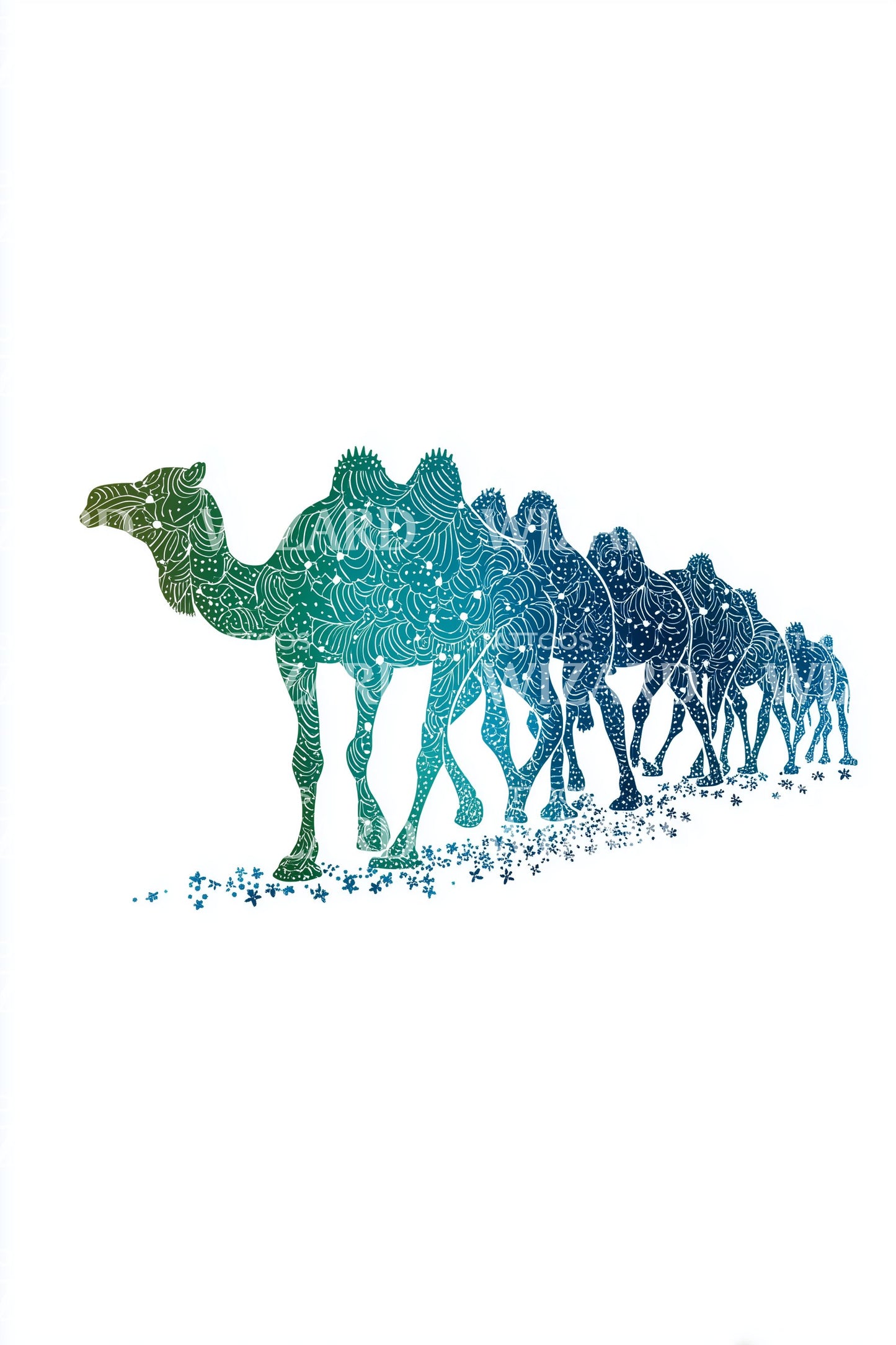 Desert Caravan Journey Tattoo Idea