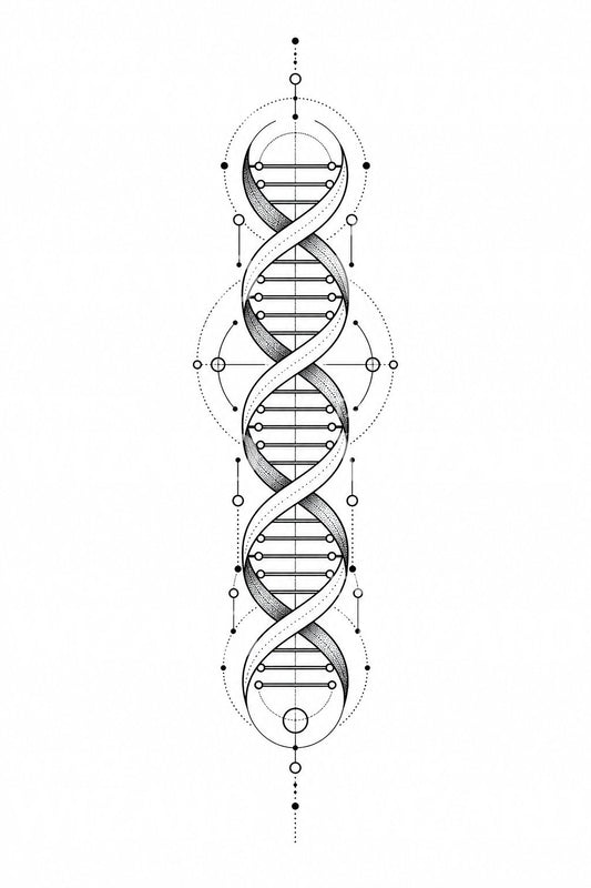 DNA Double Helix Tattoo Design