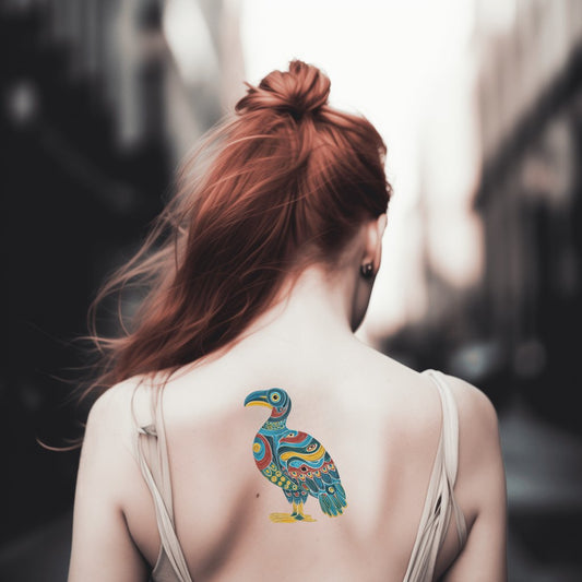 Mauritius Dodo Mønster Tatoveringsdesign