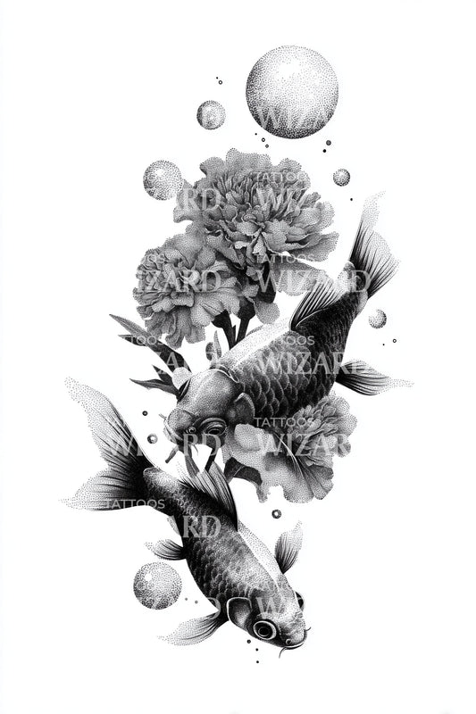 Desain Tato Ledakan Bunga Merpati