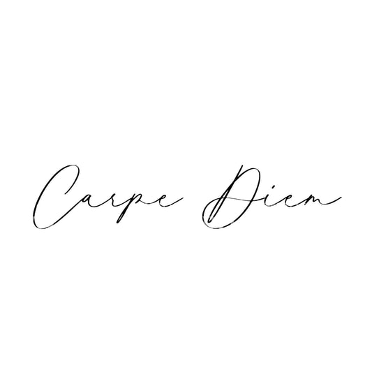 Conception de tatouage Fineline Carpe Diem