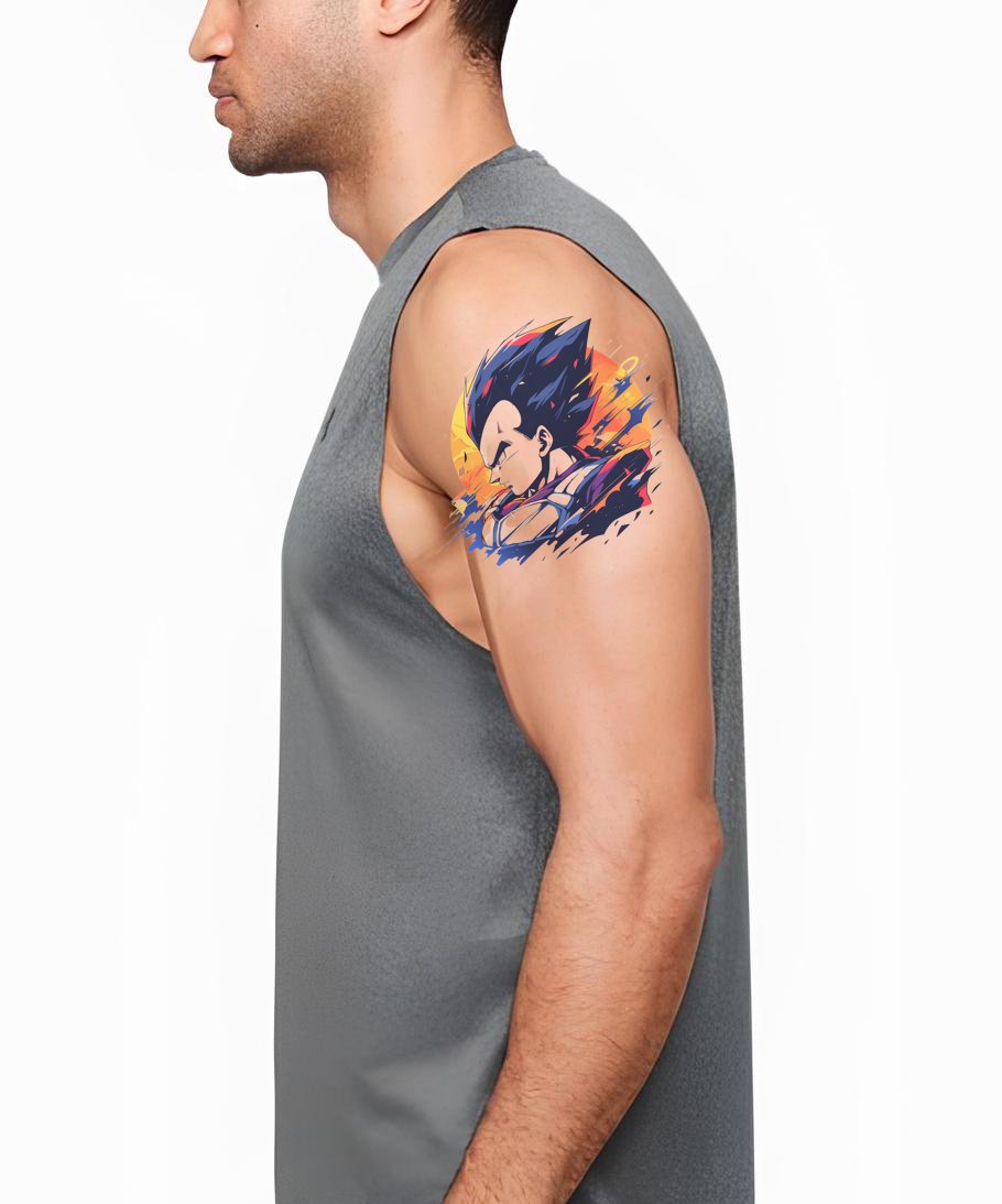 Vegeta (Dragon Ball) Tattoo Design