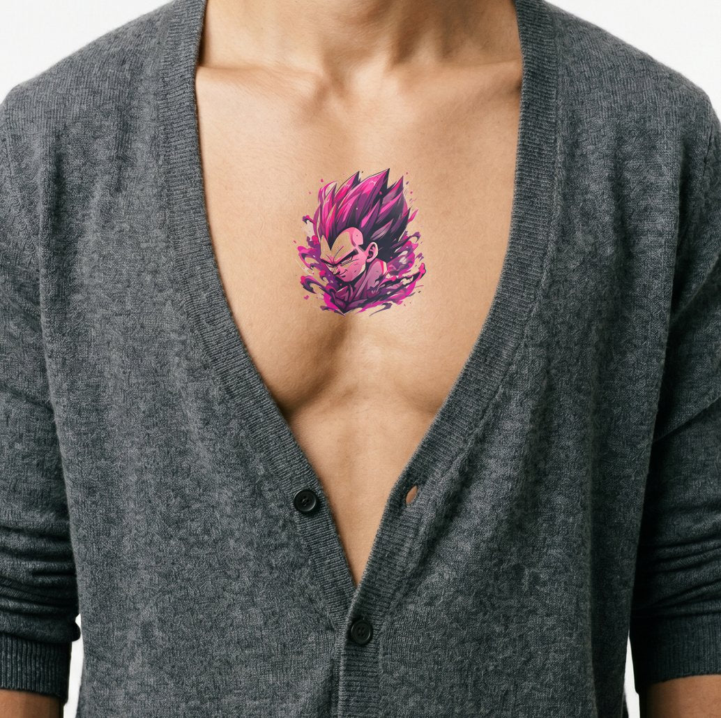 Design del Tatuaggio di Vegeta Malvagio (Dragon Ball)