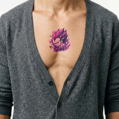 Design del Tatuaggio di Vegeta Malvagio (Dragon Ball)