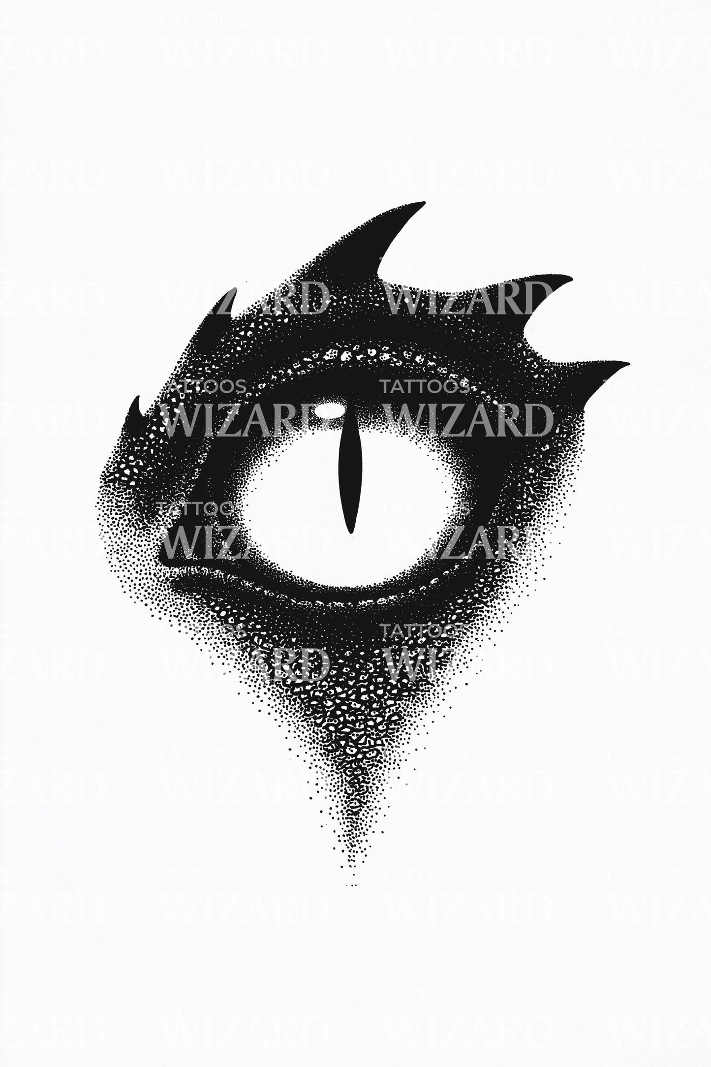 Dragon Eye Glare Tattoo Design