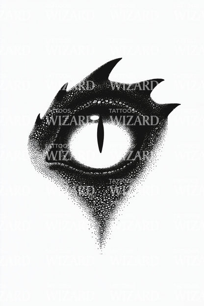 Dragon Eye Glare Tattoo Design