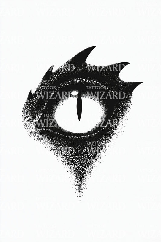 Dragon Eye Glare Tattoo Design