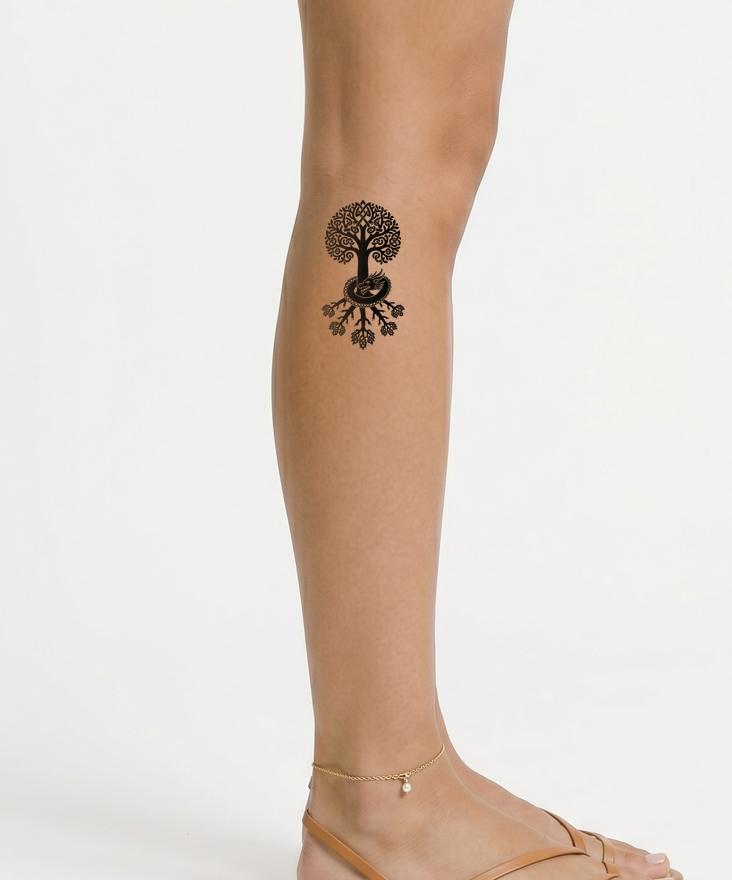 Keltischer Drache Baum Tattoo-Design