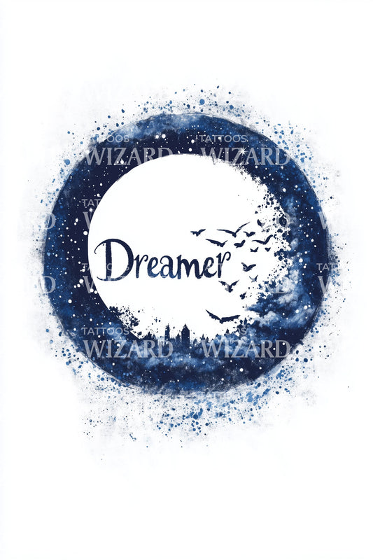Dreamer Ink Circle Tattoo Idea