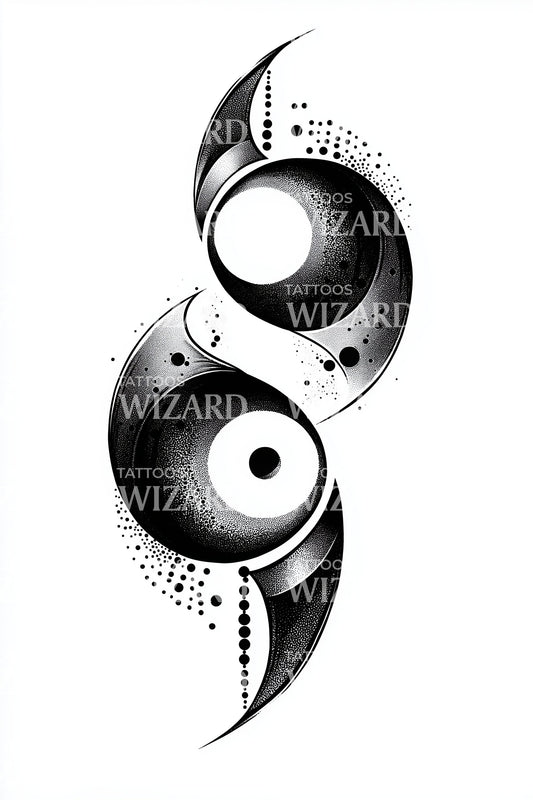 Duality Yin Yang Tattoo Design