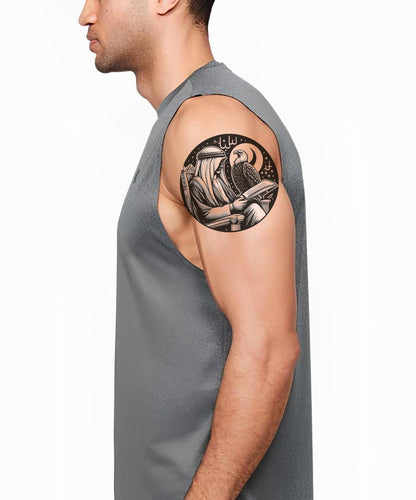 Ein Adler mit der Legende Tattoo-Idee