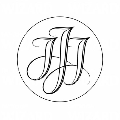 Elegant Monogram Tattoo Design