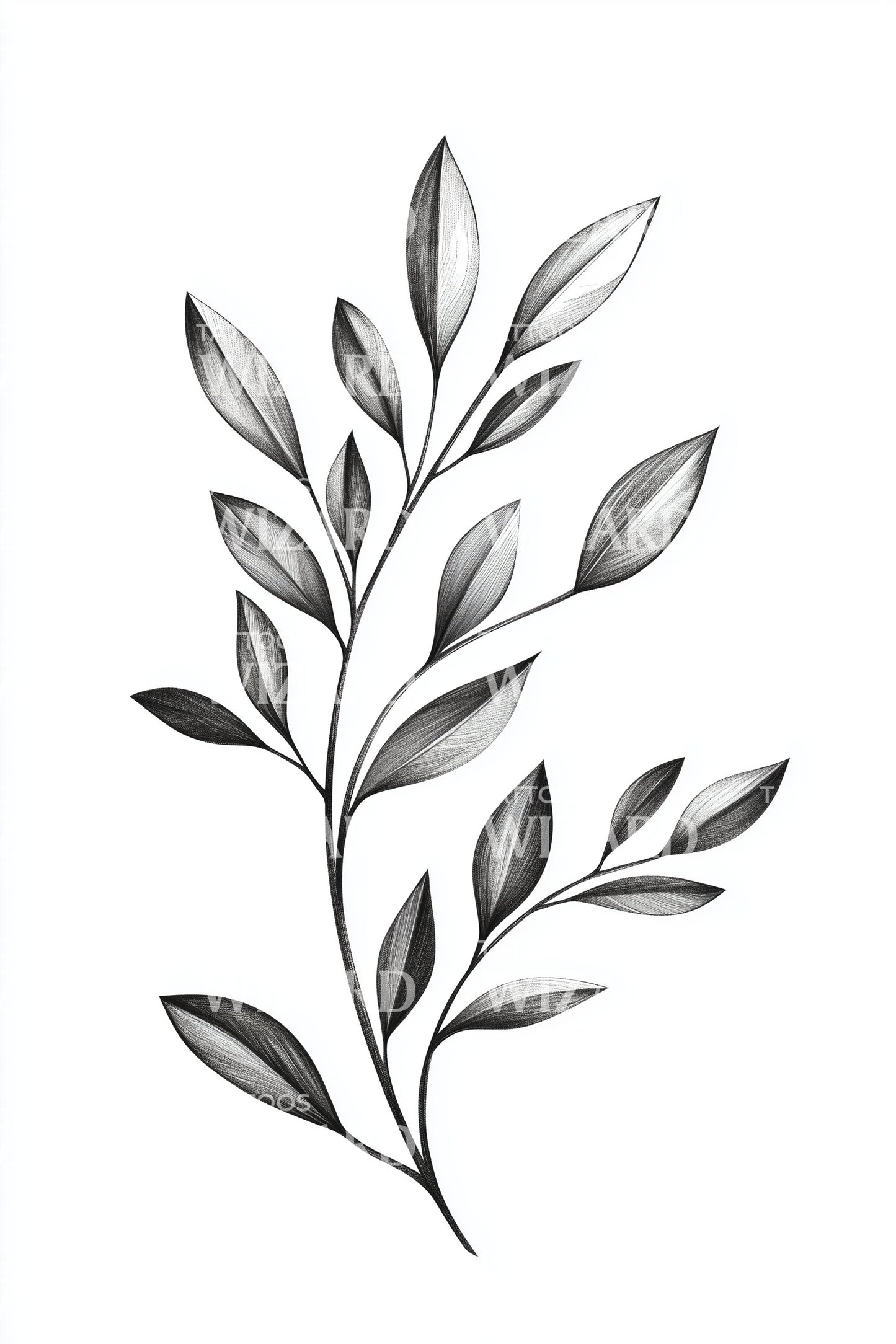 Elegant Olive Branch Tattoo Idea