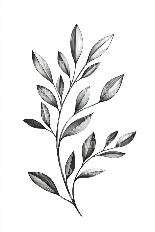 Elegant Olive Branch Tattoo Idea