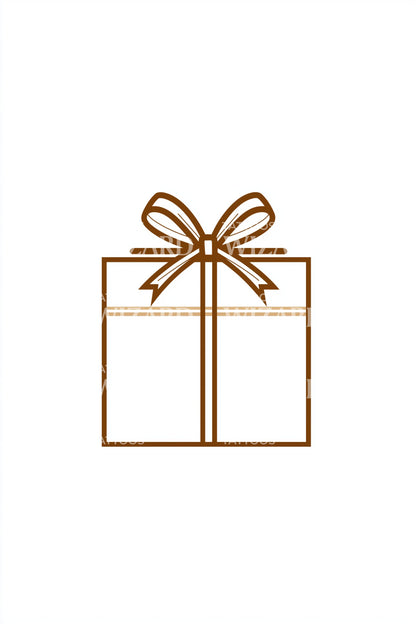 Elegant Tall Gift Tattoo Design