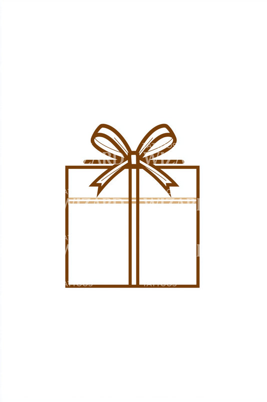 Elegant Tall Gift Tattoo Design