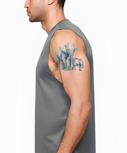 Elefanten-Mutter-Sohn-Aquarell-Tattoo-Idee
