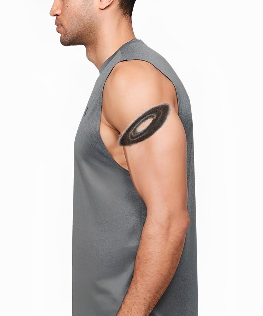 Elliptical Galaxy Halo Tattoo Design