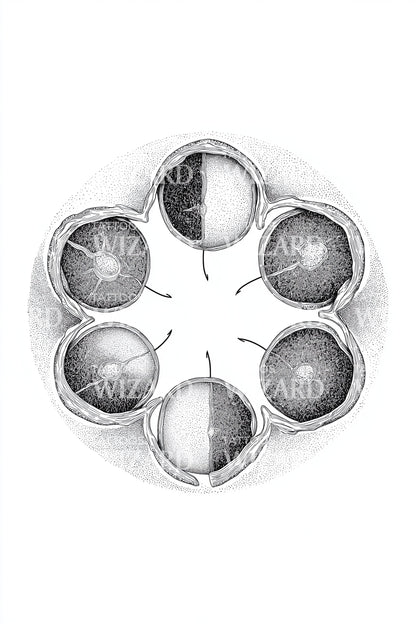 Embryo Cell Ring Tattoo Illustration