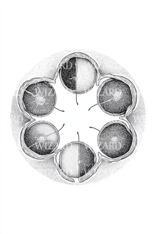 Embryo Cell Ring Tattoo Illustration