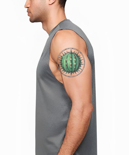 Emerald Urchin Sphere Tattoo Illustration