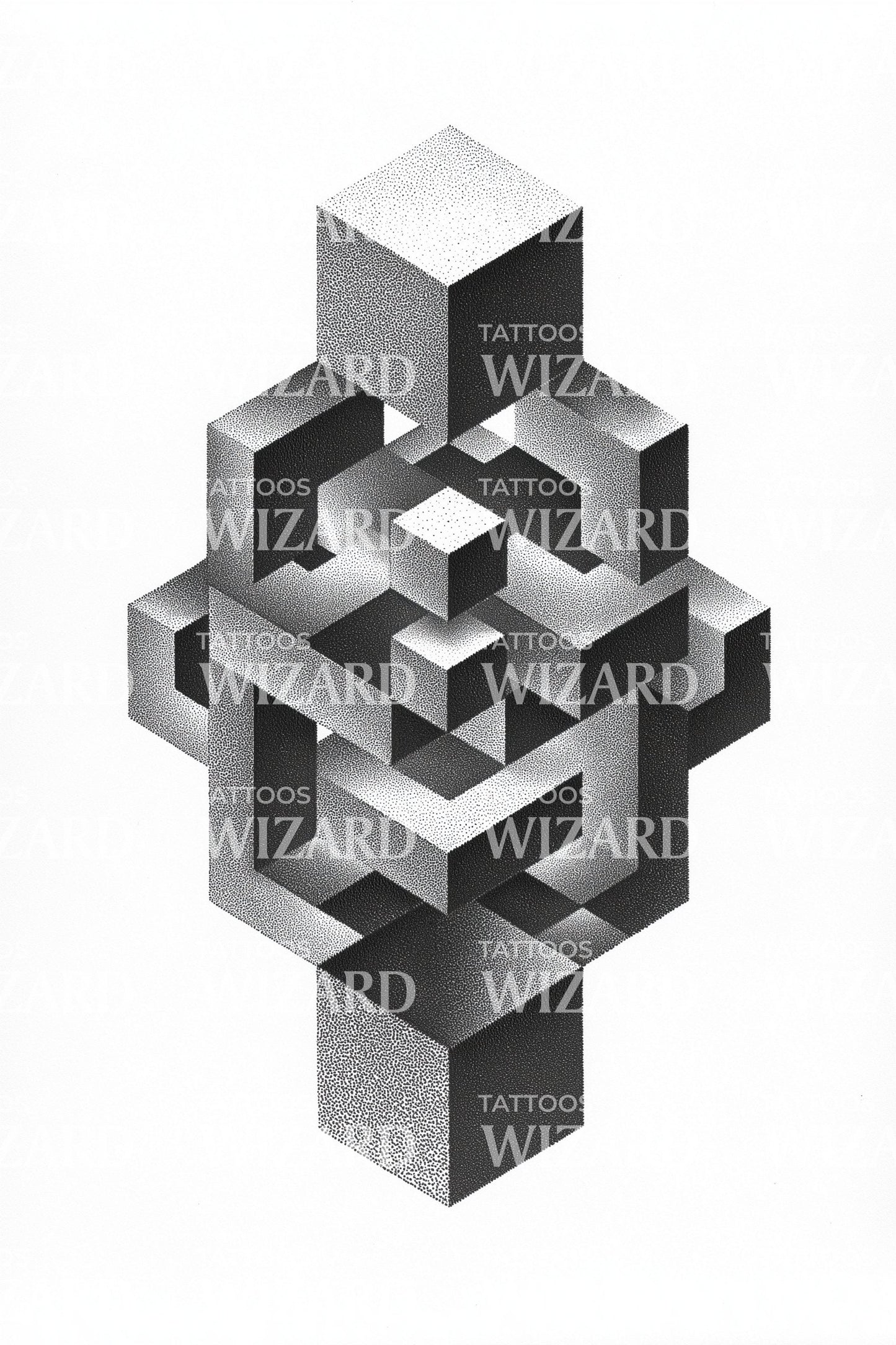 Escher Knot Geometry Tattoo Design