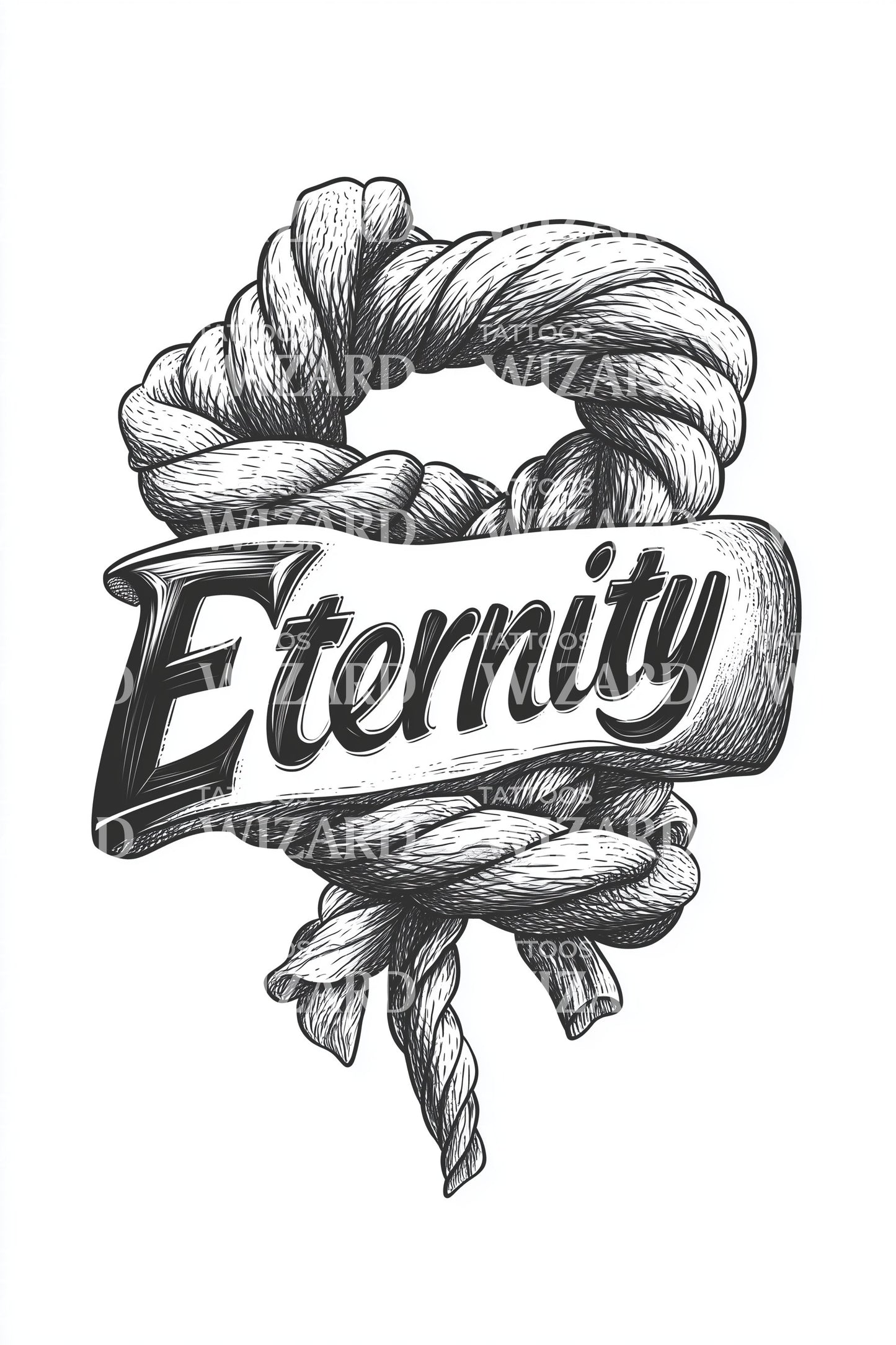 Eternity Nautical Knot Tattoo Design