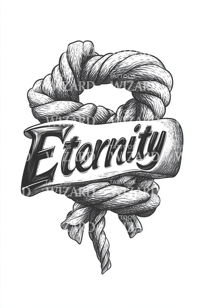 Eternity Nautical Knot Tattoo Design