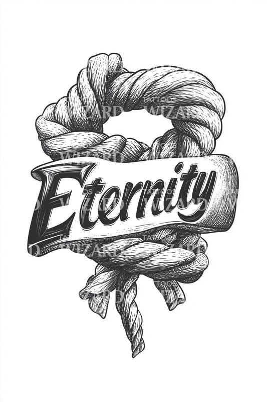 Eternity Nautical Knot Tattoo Design