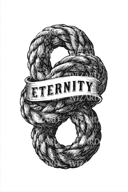 Eternity Rope Infinity Tattoo Design