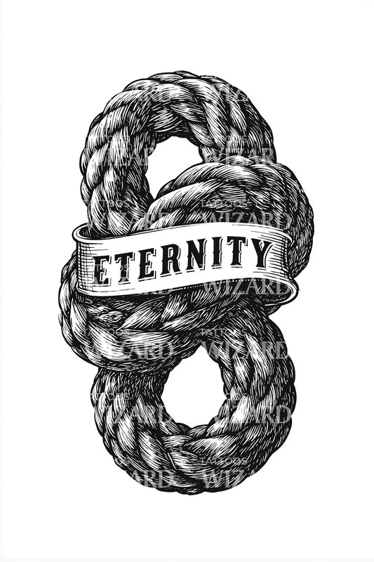 Eternity Rope Infinity Tattoo Design