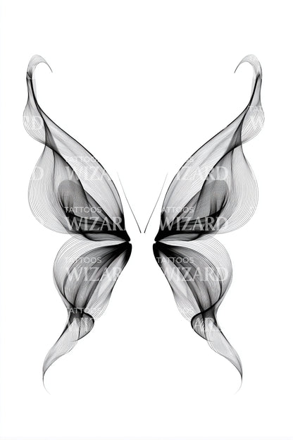 Ethereal Butterfly Tattoo Design