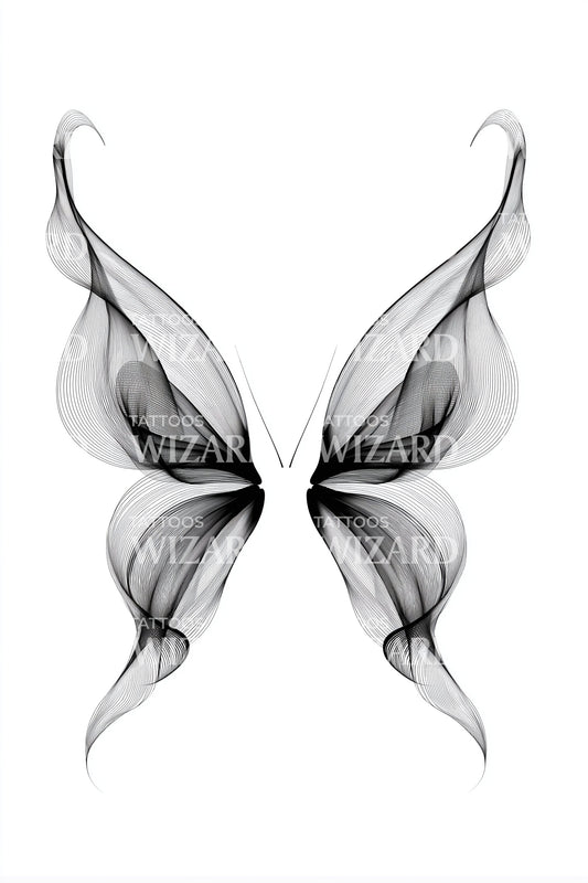 Ethereal Butterfly Tattoo Design