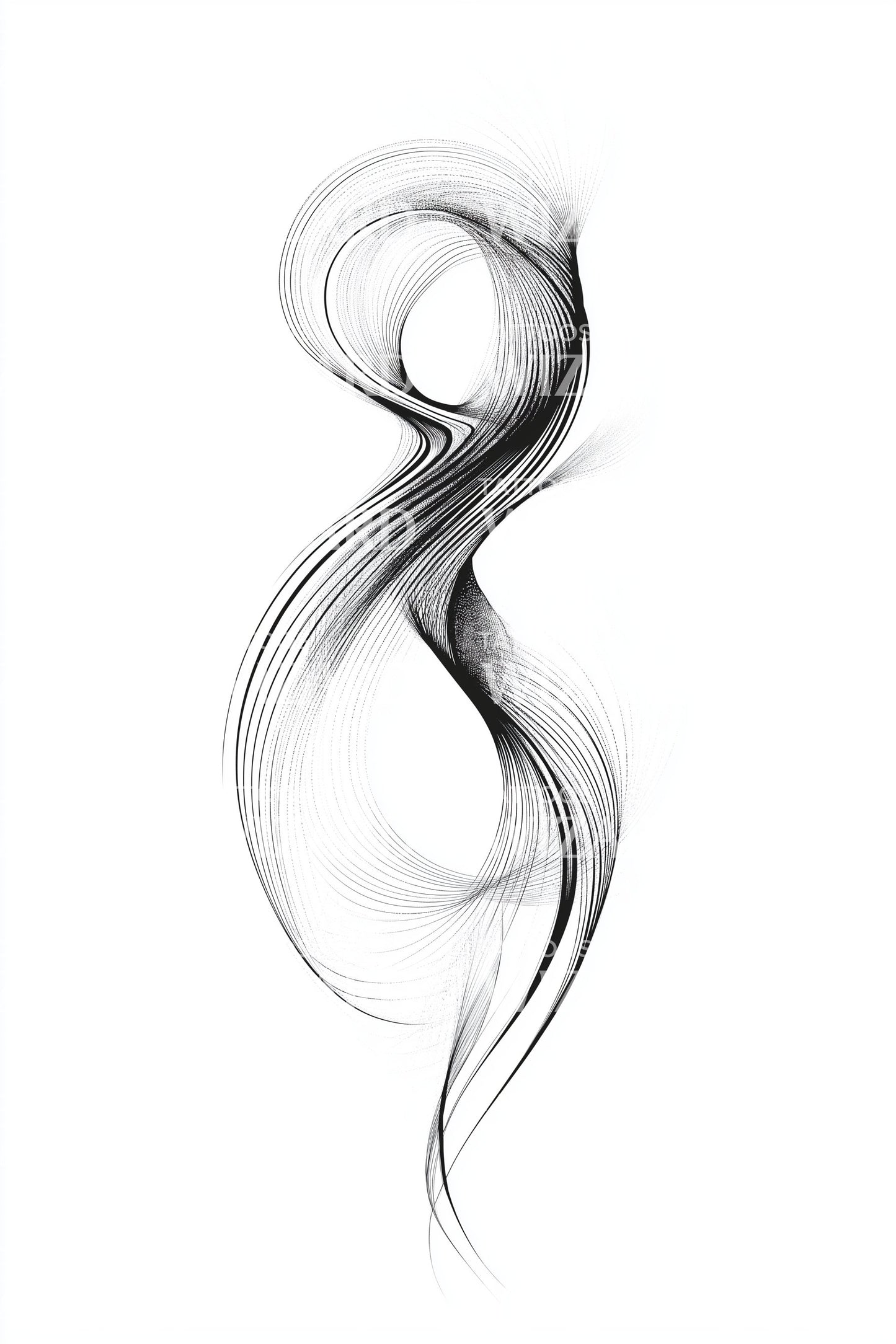 Ethereal Infinity Loops Tattoo Design