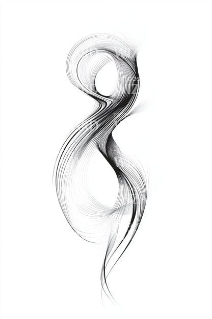 Ethereal Infinity Loops Tattoo Design