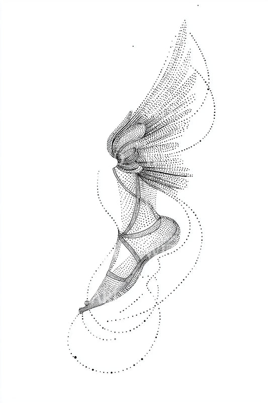 Idée de tatouage de mouvement d'aile éthérée