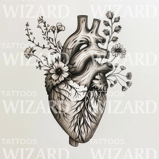 A Healing Heart Tattoo Design