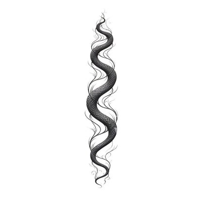 Abstract Snake Skin Tattoo Design