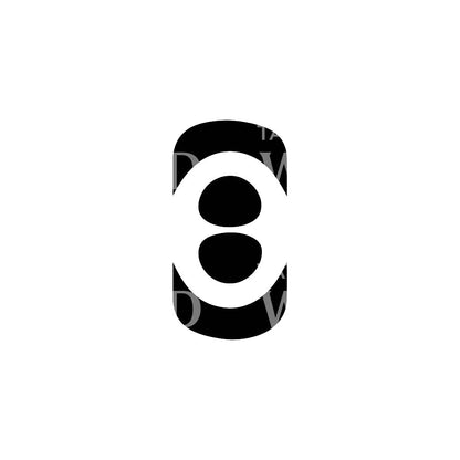 Thick Shapes Abstract Tattoo Design